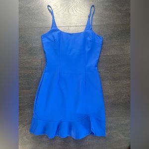 Super down navy blue dress